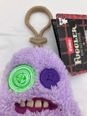 NWT Fuggler Plush Keychain - Purple /Green Sasquoosh Charm purse ZURU